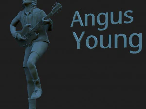 Estrela do rock de Angus Young Modelo de Impressão 3D