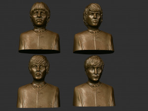 Beatles 3Dプリントモデル
