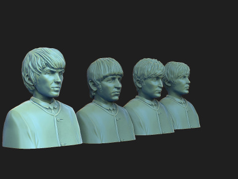 Beatles 3Dプリントモデル