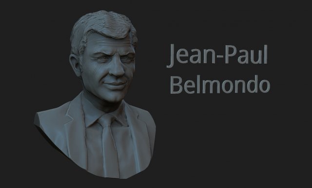 Belmondo 3D 프린트 모델 .c4d .max .obj .3ds .fbx .stl .blend 