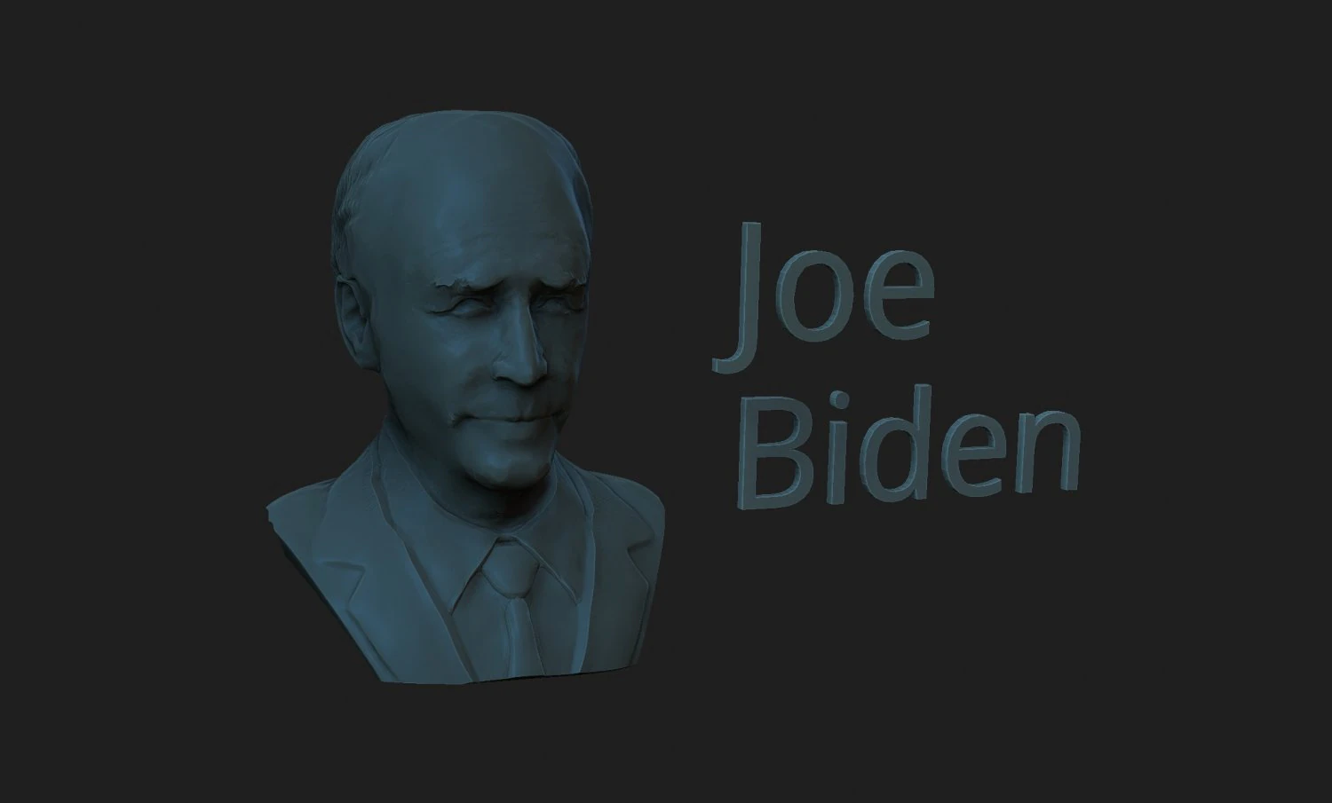 Joe biden 3D Print Model .c4d .max .obj .3ds .fbx .stl .blend 