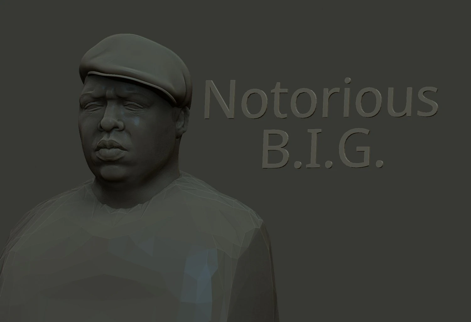 Notorious BIG 3D Print Model .c4d .max .obj .3ds .fbx .stl .blend 
