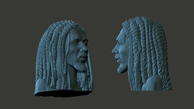 Bob marley Modèles 3D en vedette .c4d .max .obj .3ds .fbx .stl .blend 