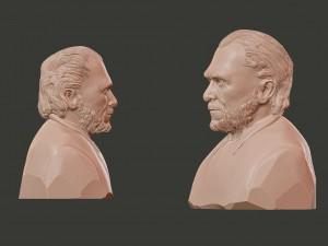 Charles Bukowski 3D Baskı Modeli