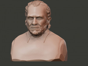 Charles Bukowski 3D Baskı Modeli