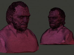 Charles Bukowski 3D Baskı Modeli