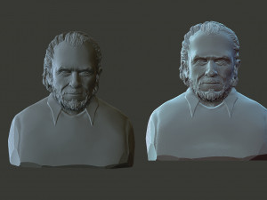 Charles Bukowski 3D Baskı Modeli