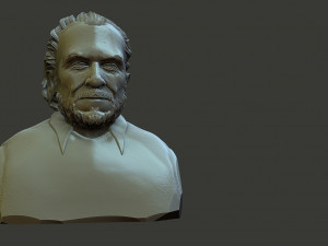 Charles Bukowski 3D Baskı Modeli