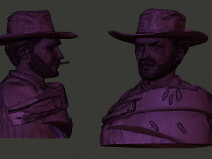 Clint eastwood 3D Принт Модель