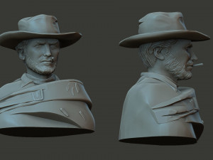 Clint eastwood 3D Принт Модель