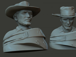 Clint eastwood 3D Принт Модель