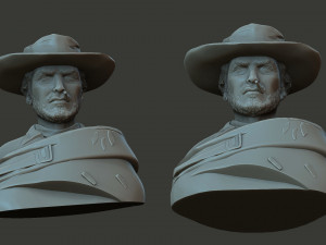 Clint eastwood 3D Принт Модель