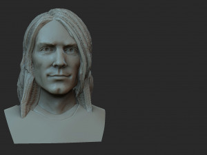 Kurt Cobain 3D प्रिंट मॉडल