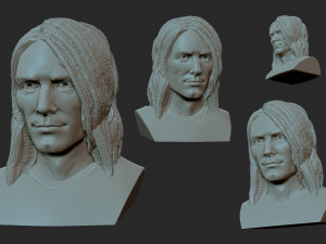 Kurt Cobain 3D प्रिंट मॉडल