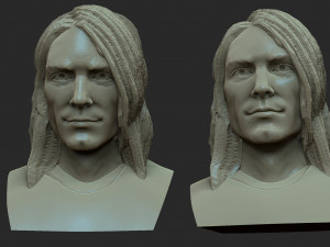 Kurt Cobain 3D प्रिंट मॉडल