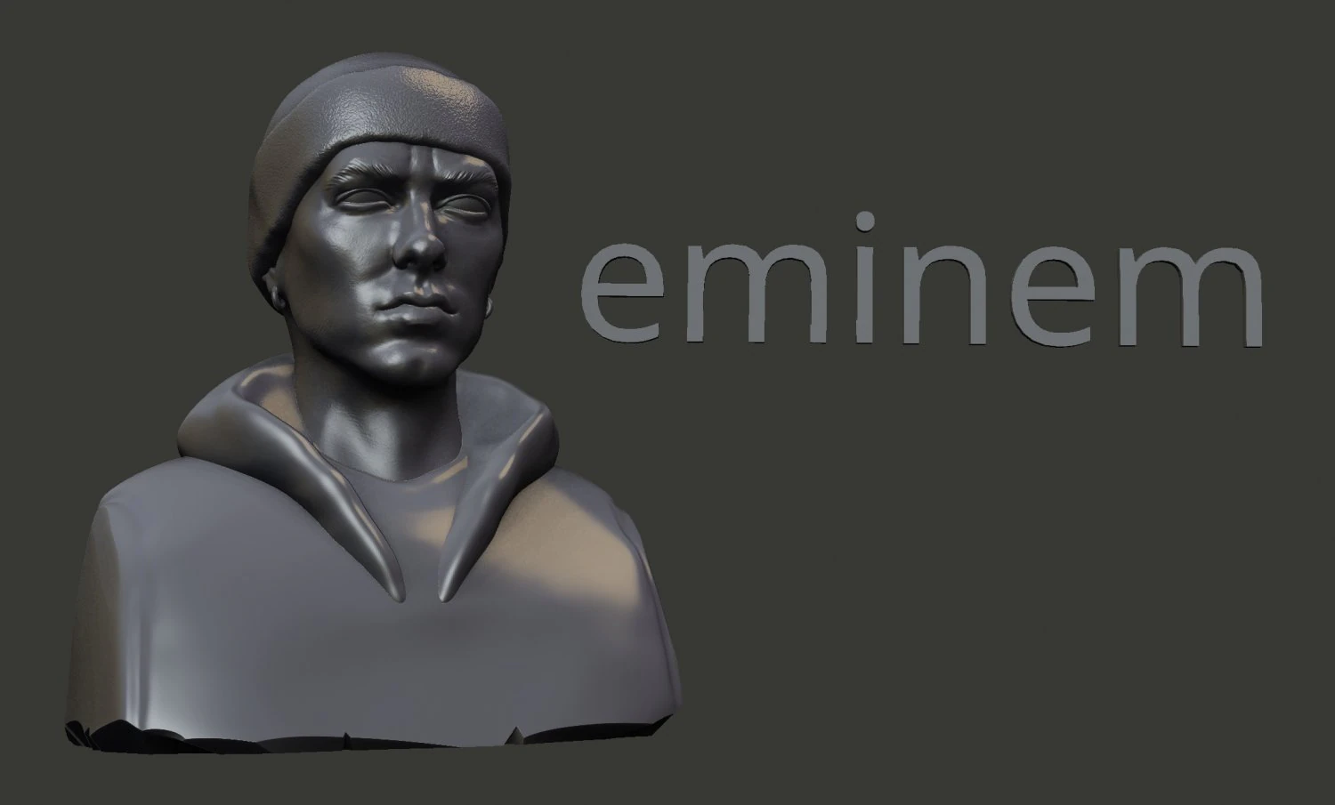 Eminem 3D Print Model .c4d .max .obj .3ds .fbx .stl .blend 