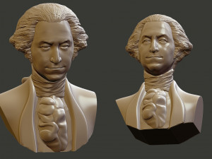 George Washington 3D 打印模型