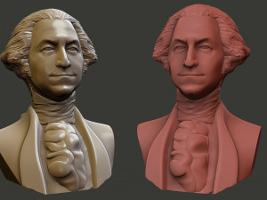George Washington 3D 打印模型