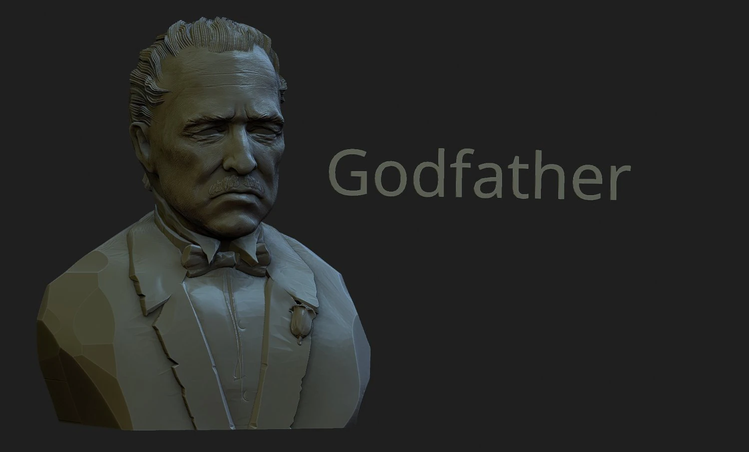 Godfather 3D Print Model .c4d .max .obj .3ds .fbx .stl .blend 