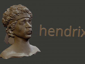 Jimi Hendrix 3D Print Model