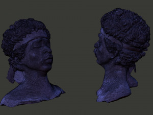 Jimi Hendrix Modelo de Impressão 3D
