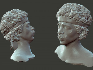 Jimi Hendrix Modelo de Impressão 3D