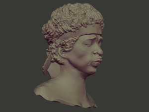 Jimi Hendrix Modelo de Impressão 3D