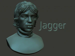 Mick Jagger 3D Baskı Modeli