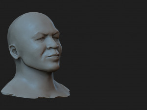 Mike Tyson Model Cetak 3D