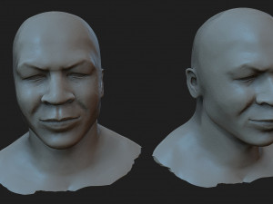 Mike Tyson Model Cetak 3D