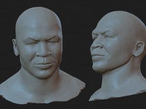 Mike Tyson Model Cetak 3D