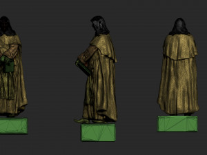 Statue of Giordano Bruno Modèles 3D en vedette