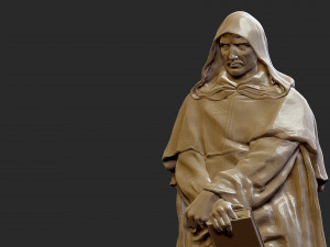 Statue of Giordano Bruno Modèles 3D en vedette