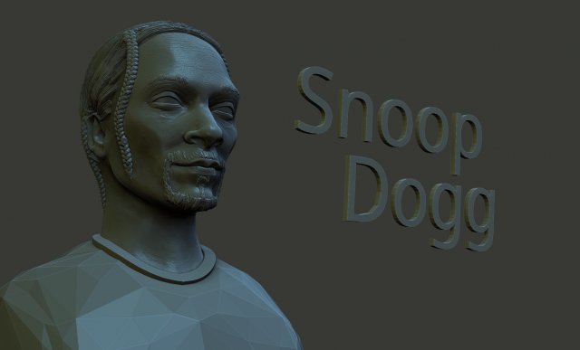 Snoop dog Modelo de Impressão 3D .c4d .max .obj .3ds .fbx .stl .blend 