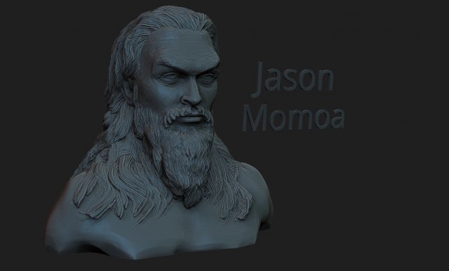 Jason Momoa 3D-Druckmodell .c4d .max .obj .3ds .fbx .stl .blend 
