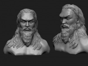 Jason Momoa 3D-Druckmodell