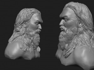 Jason Momoa 3D-Druckmodell
