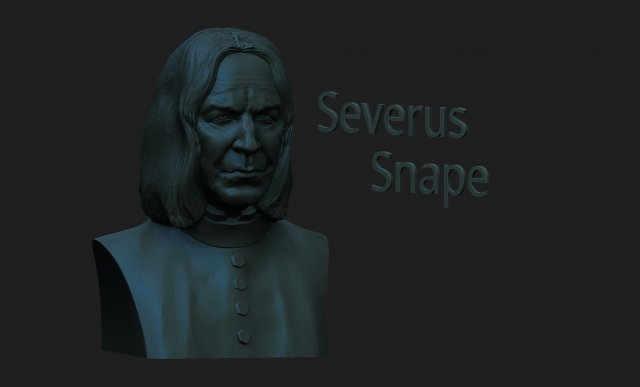 Severus snape 3D 프린트 모델 .c4d .max .obj .3ds .fbx .stl .blend 