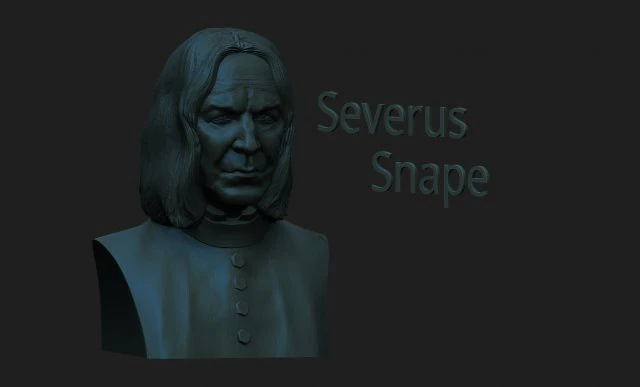 Severus snape 3D Baskı Modeli .c4d .max .obj .3ds .fbx .stl .blend