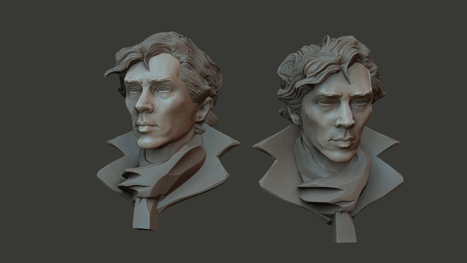 Sherlock Benedict Cumberbatch 3D Print Model .c4d .max .obj .3ds .fbx .stl .blend