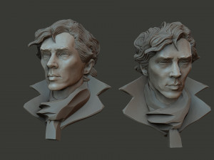 Sherlock Benedict Cumberbatch 3D Print Model