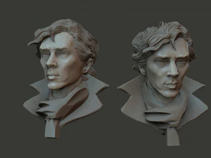 Шерлок Бенедикт Камбербэтч 3D Принт Модель