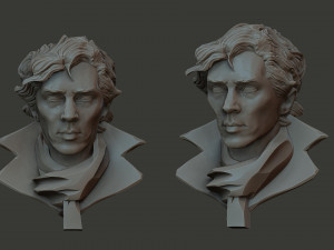 Sherlock Benedict Cumberbatch 3D Print Model