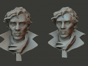 Sherlock Benedict Cumberbatch 3D Print Model