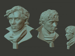 Sherlock Benedict Cumberbatch 3D Print Model