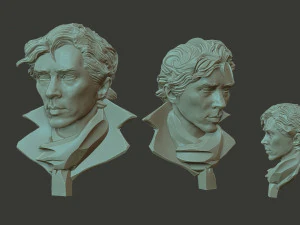 Sherlock Benedict Cumberbatch 3D Print Model