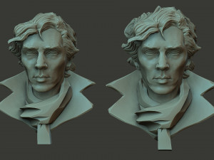 Sherlock Benedict Cumberbatch 3D Print Model