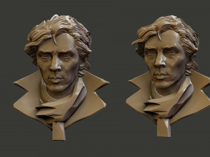 Sherlock Benedict Cumberbatch 3D Print Model