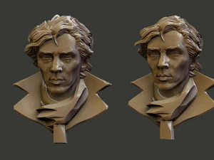 Sherlock Benedict Cumberbatch 3D Print Model