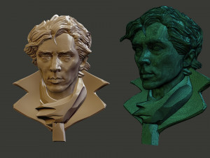 Sherlock Benedict Cumberbatch 3D Print Model